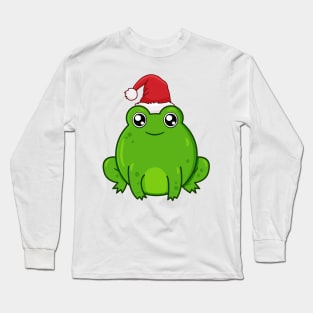 Kawaii Frog Christmas Long Sleeve T-Shirt